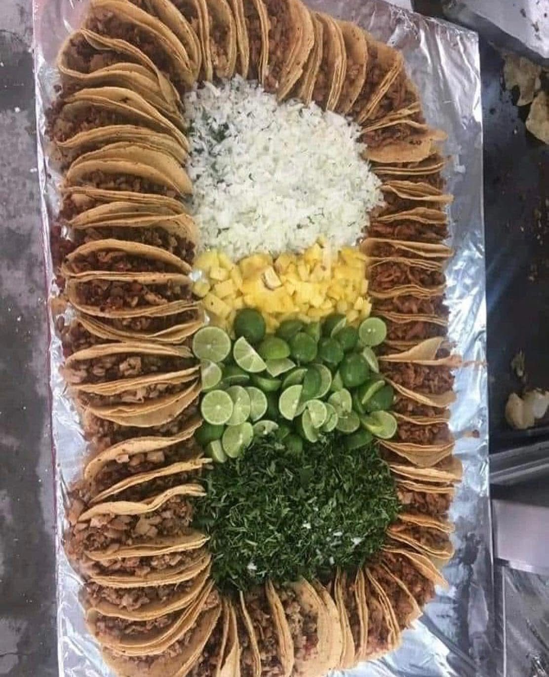 Large-format taco spread for group dining — Chef Cabo Alex